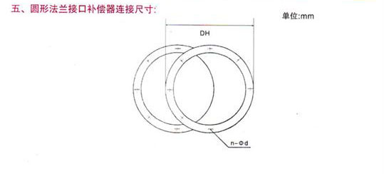 圓形（xíng）非金屬補（bǔ）償器尺寸圖片